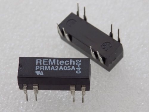 2x REMTech PRMA2A05A : DIP 14 Series Reed Relays Signal Up to 2 Amps