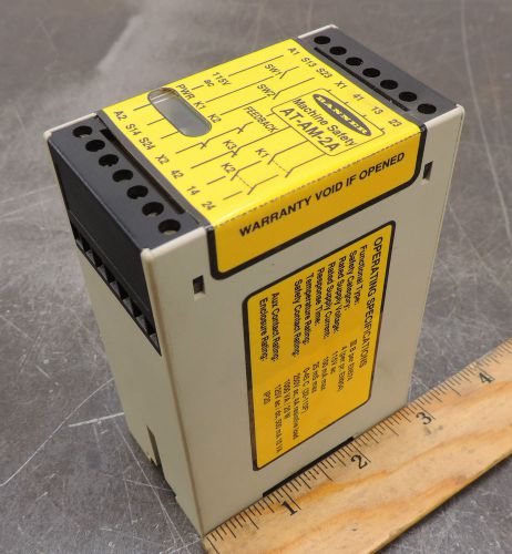 BANNER MACHINE SAFETY RELAY AT-AM-2A 115 VAC USED