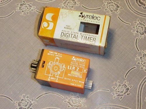 Syrelec LL2R 110V Solid State Electric Digital Timer NEW OLD STOCK