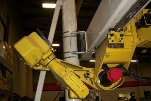 Fanuc robot m16it w rj3 control gantry toploader track 21ft travel video tested for sale
