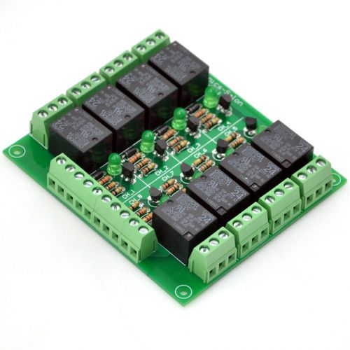 8 SPDT Power Relay Module, OMRON Relay, 24V Coil, 10A 277VAC / 30VDC.