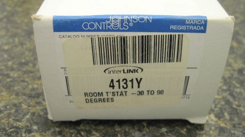 NIB JOHNSON CONTROLS ROOM THERMOSTAT #4131Y 30-90 DEGREES