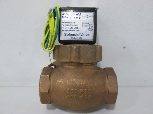 New jd gould m 3v bronze globe 120v-ac 1-1/2in npt solenoid valve d304104 for sale