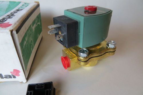 3/8&#034; asco brass solenoid valve, normally closed, 120vac  sc8210g001 for sale