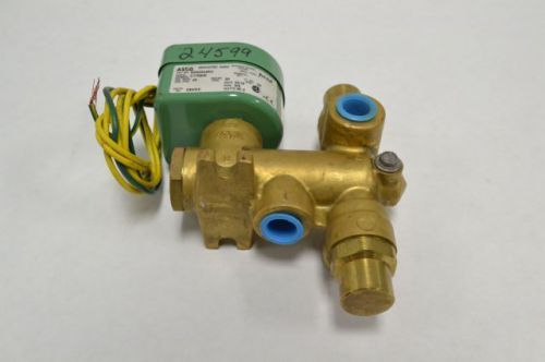 New asco 8300d64ru 3 way brass npt 240v-dc 3/8 npt in solenoid valve b206465 for sale
