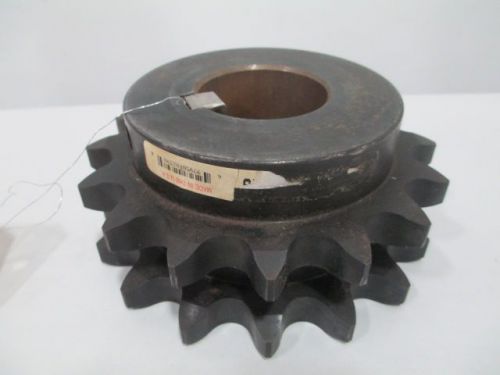 New martin d100b16 16 tooth steel chain double row 2-3/8in bore sprocket d257927 for sale