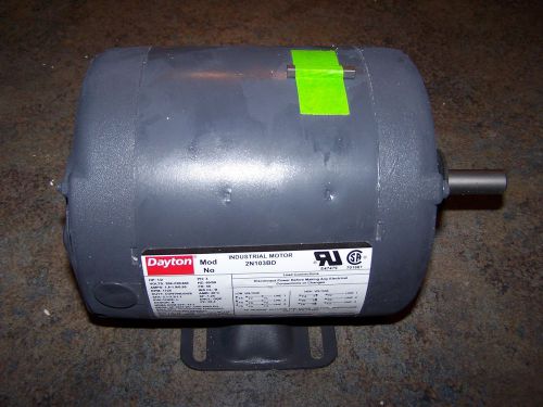 DAYTON, Mtr, 3 Ph, 1/2hp, 1725,208-230/460, Eff 62.7, FR 56