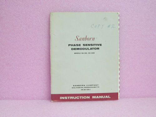 Sanborn/HP Manual 350-1200, 350-1200B Phase Sensitive Demodulator Instr. Man/sch