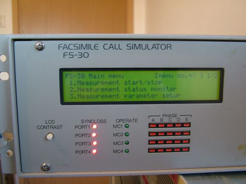FACSIMILE CALL SIMULATOR  FS-30  MITSUBISHI