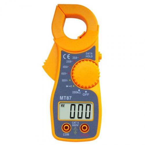 Portable digital lcd clamp meter ampere ohm tester multi- meter mt87 for sale