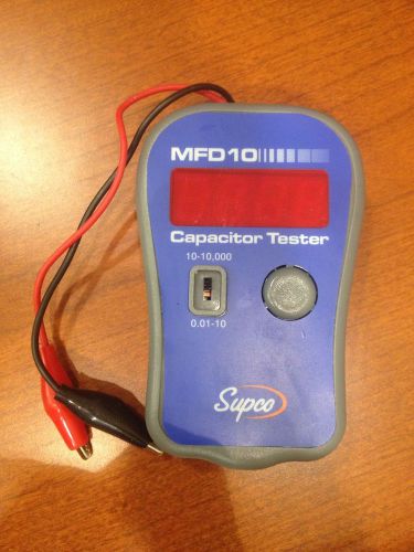 Supco MFD10 Digital Capacitor Tester LED Display .01-10000mF Range +/-5% Acc