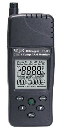Carbon dioxide co2 humidity temperature 3in1 tester meter monitor usb datalogger for sale