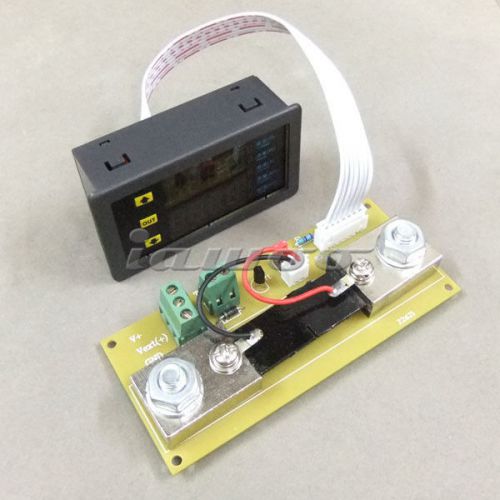 High power digital voltmeter ammeter dc10-90v 0-50a voltage current dual display for sale