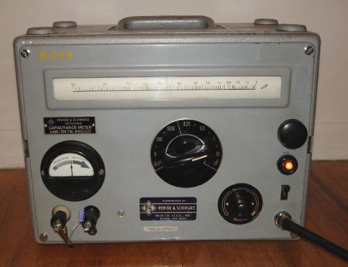 Vintage rohde &amp; schwarz karu 510 capacitance meter !!! for sale