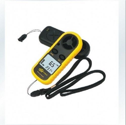 LCD Digital  Display Mini Pocket Wind Speed Gauge Scale Anemometer Thermometer
