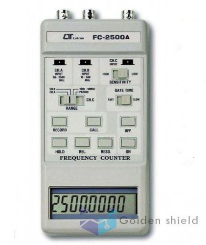 Lutron fc-2500a frequency counter(2500/100/10mhz)2.5ghz meter tester measurement for sale