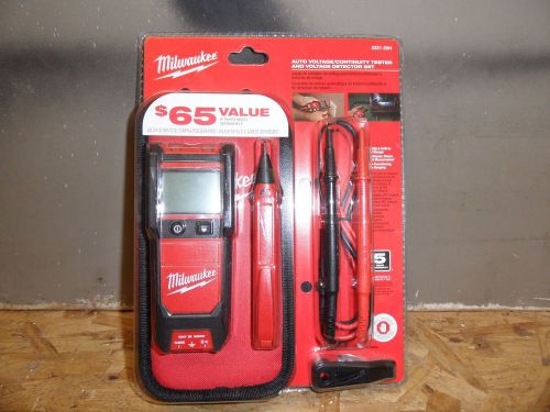 Milwaukee auto voltage/continuity tester and voltage detector set. 2221-20h