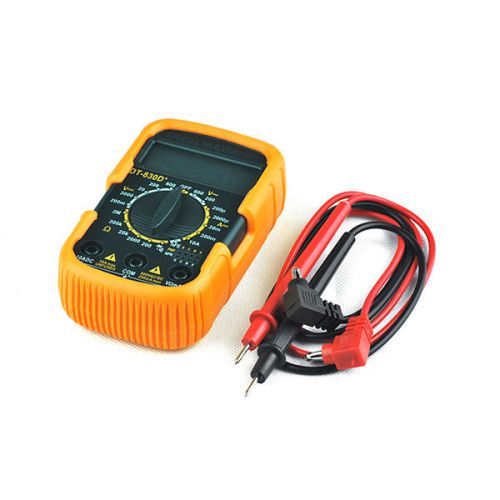 Lcd digital multimeter + buzzer sheath jacket ammeter voltmeter ohm dmm probe for sale
