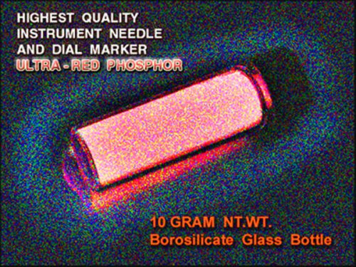 Ultra-red phosphor 10 grams in borosilicate vial - long glowing/uv sensitive for sale