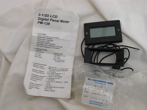 All Electronics Corp/3 1/2`` LCD Digital Panel Meter/PM-128