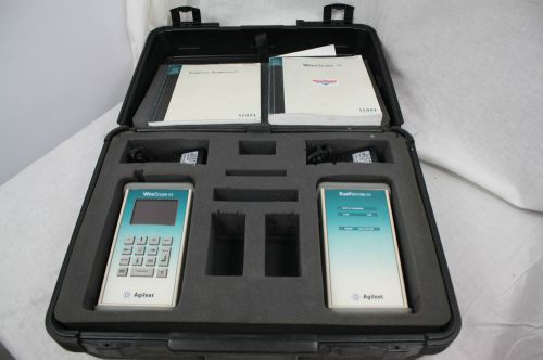 Agilent Scope Wirescope 155 Set with Manuals Case and Power Supplies Sold AS IS