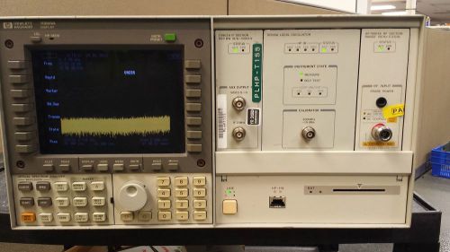 HP 70004A display spectrum analyzer with 70900A 70902A 70904A plug in modules