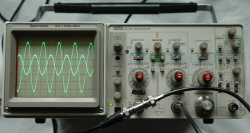 Tektronix 2235 an/usm488 100mhz oscilloscope, two probes, power cord, great! for sale