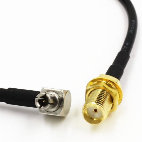 1 x TS9 male right angle to SMA female jack RG174 pigtail RF cable 15cm