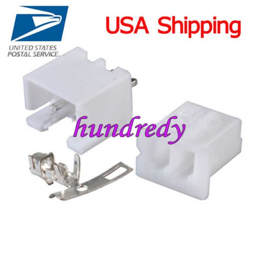 10sets 2pin 2.54mm jst connector plug male, female, crimps xh2.54 usa fast ship for sale