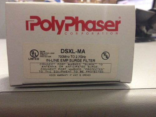 Polyphaser dsxl-ma in-line surge filter 700mhz-2.7ghz for sale