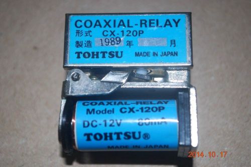 Tohtsu cx-120p spdt coaxial rf switch for sale