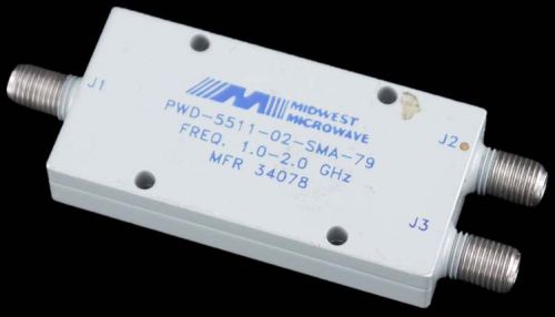 Midwest microwave pwd-5511-02-sma-79 two-way power divider splitter 1.0-2.0ghz for sale