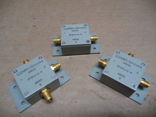 LOT OF 3 MINI-CIRCUITS ZFSCJ-2-4 COAXIAL POWER SPLITTER/COMBINER 50? 50-1000 MHz