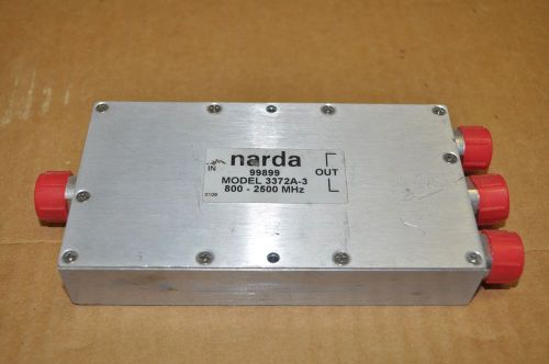 NARDA  99899--  3372A-3  --  POWER DIVIDER  --  800 - 2500 MHz