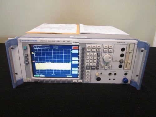 Rohde &amp; schwarz fsu8 20hz - 8ghz spectrum analyzer w/ opts k5/b16 - calibrated! for sale