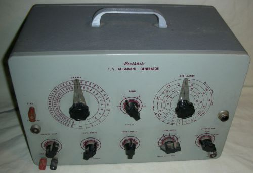 Heathkit t.v. alignment generator untested 1960s good-condition oscillator metal for sale