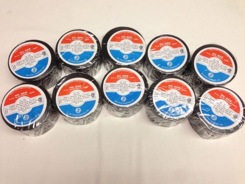 LOT OF 10 WEATHER RESISTANT NO. 228 P.V.C. PVC ELECTRICAL TAPE 66 FT 2 IN. WIDE