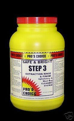 Carpet cleaning pro&#039;s choice safe and bright step 3 for sale