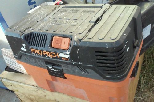 Ridgid 4.5 gallon pro pack portable wet/dry vacuum 5.0 hp used for sale