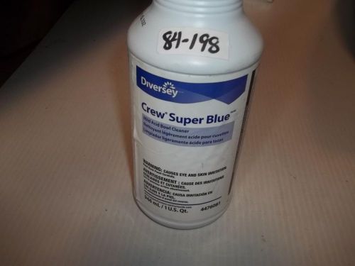 32oz Diversey Crew Super Blue Mild Acid Toilet Bowl Urinal Cleaner 4476081