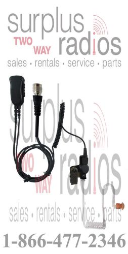 Quick release police headset w/ptt button for motorola icom kenwood vertex hyt for sale