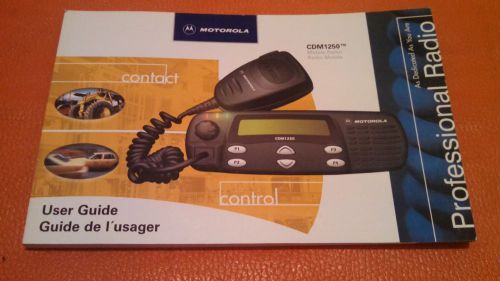 New Motorola CDM1250 TWO WAY RADIO Professional Series User Guide MANUAL BOOK