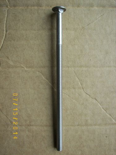 3/8-16  X  8 in. LONG  S.S. CARRIAGE BOLT