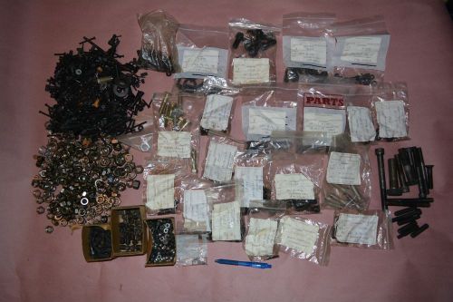 Huge lot of  Mixed  Hardware  Nuts Bolts Washers socket and hex hundreds 36lbs