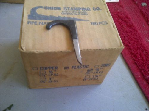 100 3/4&#034; plastic Coated Tube Nailers Pipe Supports