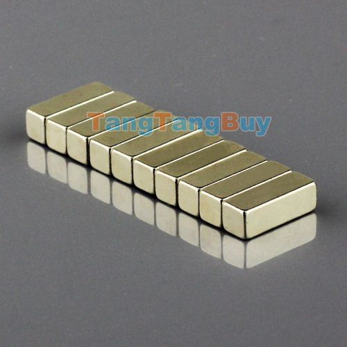 Lot 10pcs n35 strong bar block craft magnets 12 x 4 x 4mm rare earth neodymium for sale