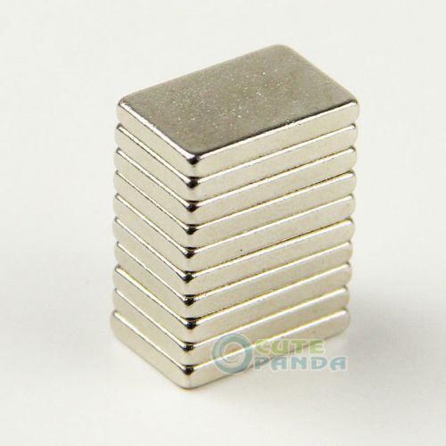 Lots 10 x super strong block cuboid magnets rare earth neodymium 15 x 10 x 2 mm for sale
