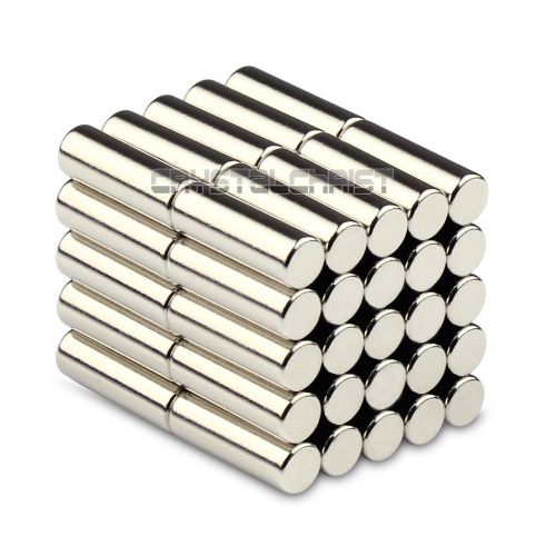 50pcs Super Strong Round Cylinder Magnet 5 x 15mm Disc Rare Earth Neodymium N50