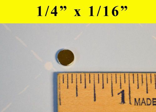 25 Neodymium Rare Earth Magnets 1/4&#034;x1/16&#034;