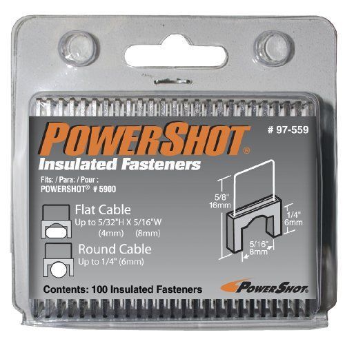 Arrow fastener 97-559 5/16-inch insulated staples for powershot 5900 new for sale